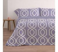 Donegal Collections - Juego de Sábanas 135x190 Lian Malva - Sábanas Cama 135-3 Piezas Sábana Bajera, Encimera y 1 Funda de Almohada - Primavera Verano - Tacto Extra Suave Algodón Poliéster