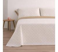 Donegal Collections - Juego de Sábanas 135x190 Llac Beige - Sábanas Cama 135-3 Piezas Sábana Bajera, Encimera y 1 Funda de Almohada - Primavera Verano - Tacto Extra Suave Algodón Poliéster