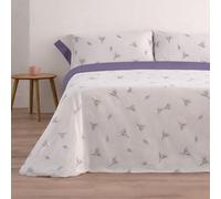 Donegal Collections - Juego de Sábanas 135x190 Mue Malva - Sábanas Cama 135-3 Piezas Sábana Bajera, Encimera y 1 Funda de Almohada - Primavera Verano - Tacto Extra Suave Algodón Poliéster