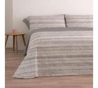 Donegal Collections - Juego de Sábanas 135x190 Nemo Gris - Sábanas Cama 135-3 Piezas Sábana Bajera, Encimera y 1 Funda de Almohada - Primavera Verano - Tacto Extra Suave Algodón Poliéster