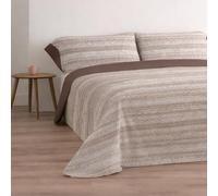 Donegal Collections - Juego de Sábanas 135x190 Nemo Marrón - Sábanas Cama 135-3 Piezas Sábana Bajera, Encimera y 1 Funda de Almohada - Primavera Verano - Tacto Extra Suave Algodón Poliéster