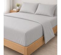 Donegal Collections - Juego de sábanas liso 100% Algodón - Desde cama de 90cm hasta cama de 180cm - Tres y Cuatro Piezas - Bajera, Encimera y Funda de Almohada - Disponible en varios colores