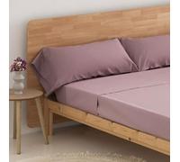 Donegal Collections - Sabanas 135 x 190 - Juego de Sabanas Cama 135 Magenta - Bajera, Sabana Encimera y 1 Funda de Almohada - Primavera Verano - Estampadas Tacto Extra Suave - Algodon/Poliester