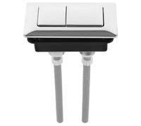 DONFAMDS Botón Cisterna Rectangular de Reemplazo para Inodoro Doble Descarga, Fabricado en Abs Resistente y Diseño Anti-envejecimiento para Tanque de Agua Color Aleatorio