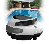 DongDongQiang Aspiradora para Piscinas, Robot De Limpieza De Piscinas Automático Inalámbrico Robot De Limpieza De Piscinas Eléctrico para Piscinas Planas elevadas o enterradas