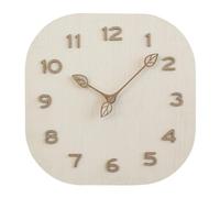 DONGLING Reloj De Pared Modern Personality Wall Clock Simple Square Light Luxury Wooden Design For Home Living Room Bedroom For Decor(White,12 Inch)