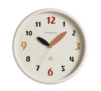 DONGLING Reloj De Pared Modern Round Wall Clock Simple Hanging Watch Silent Quartz Movement Minimalist Home Office Bedroom Decorations(White)