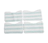 Donkivvy Paquete de 4 Almohadillas de Limpieza de Microfibra de Repuesto para Limpiador de Azulejos de baño para Leifheit y limpiacristales de baño, limpiadores de Cabina de Ducha