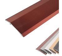 Doorways Reducer Flute Non-Slip Gap Connecting Strips Wood to Tile,4 Inch Wide Floor Transition Strips Uneven, for Carpet Trim/Threshold(Red,Long 150cm/59.1in)