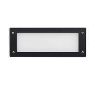 Dopo Lighting - Empotrable de pared DEVON (L.29,3cm), uso exterior IP66, empotrable de pared exterior clásico ideal para balcones, terrazas, caminos o fachadas, GX53 LED T2 2x 3W 3K/4K/65K