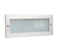 DOPO LIGHTING - Empotrable de pared XALOC inoxidable portalámpara E27 exterior IP44. Empotrable rectangular para muros, zonas de paso y escaleras.…