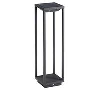 DOPO LIGHTING - Lámpara portátil SOLEI (H.50 cm), aluminio, exterior, antracita, LED SMD, 2,20W, 231lm, 3.000K, IP54 - Ilumina tus zonas de descanso, porches, balcones