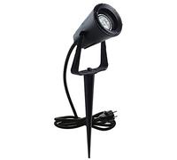 DOPO LIGHTING - Proyector de jardín GERÓNIMO, poliamida, negro IP67, GU10 4,5W, Ilumina tus zonas ajardinadas, patios, senderos.