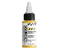 dorado - Acrílico de alto flujo, oro brillante iridiscente (fino), botella de 30 ml