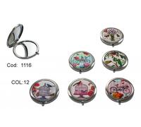 Dorex espejo romántica, metal/polipiel, multicolor, Única