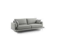 Dorian sofá moderno de tela suave y antimanchas 178 cm gris