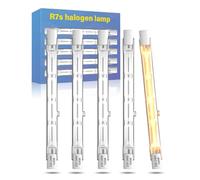 DoRight 500W Bombilla Halógeno Lineal R7s 118mm Blanco Cálido 2800K Regulable Foco Tipo J Lámpara Halógena R7s de Ahorro de Energía AC 220-240V 11000lm para Lámparas de Piso a Techo (5 Piezas)