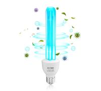 DoRight Lampara UV Desinfeccion 15W E27 Lampara UVC Ozono (UVC 254nm +O₃) Blu-Ray con Tubo de Cuarzo UV Germicida Esterilizador AC 220-240V para Hogar, Escuela, Oficina (1 unidad)