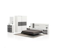 Dormitorio ataneq air 4c plus blanco - grafito x x cm 40 cm