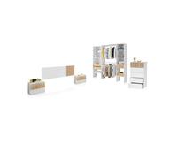 Habitdesign -Dormitorio Nitza 5C Plus Artik white (matte white) - natur