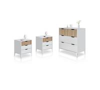 Habitdesign -Dormitorio Nitza On Artik white (matte white) - natur