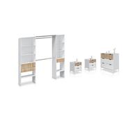 duehome - Dormitorio Nitza On Plus Artik white (matte white) - natur