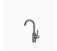 Dornbracht META Mezclador monomando de lavabo con juego de desagüe, 123 mm de proyección, caño orientable 360, 33510661-19, Color: Cromo oscuro