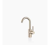 Dornbracht META Mezclador monomando de lavabo con juego de desagüe, 123 mm de proyección, caño orientable 360, 33510661-26, Color: Oro claro