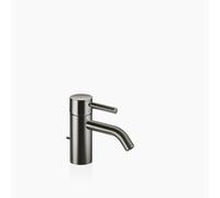 Dornbracht META Mezclador monomando de lavabo con juego de desagüe, 125 mm de proyección, con estructura biselada, 33505660-19, Color: Cromo oscuro