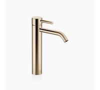 Dornbracht META Mezclador monomando de lavabo con pedestal elevado, sin juego de desagüe, 165mm de proyección, 33539660-26, Color: Oro claro