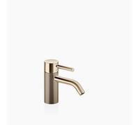 Dornbracht META Mezclador monomando de lavabo sin juego de desagüe, 125 mm de proyección, con estructura Lineare, 33529660-26, Color: Oro claro