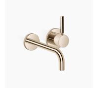 Dornbracht META mezclador monomando mural de lavabo sin juego de desagüe, proyección 190mm, 36862660-26, Color: Oro claro