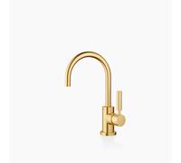 Dornbracht TARA Mezclador monomando de lavabo con juego de desagüe, proyección 166mm, 33513882-28, Color: latón cepillado