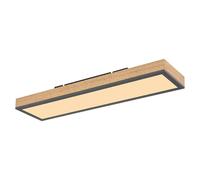 Globo Lighting Doro lámpara de techo 1x18 W blanco-madera-grafito 416080WD