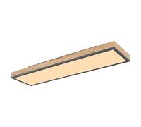 Globo Lighting Doro lámpara de techo 1x24 W blanco-madera-grafito 416080WD4