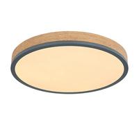 Globo Lighting Doro plafón 1x24 W blanco-madera-grafito 416080WD2R
