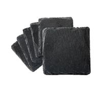Dorre 6 Posavasos Skiffer negro