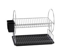 Dorre Escurridor de platos Disa 2 pisos 32x47 cm hierro cromado