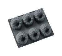 Dorre Molde para hornear Beck Gris. frambuesa. silicona. 6 piezas