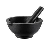 Dorre Mortero de hierro fundido Gilly Negro. 13 × 13 × 6.3 cm
