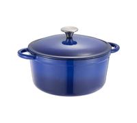 Dorre Olla de hierro fundido Gretl redonda con pomo de acero inoxidable 4 L Azul