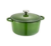 Dorre Olla de hierro fundido Gretl redonda con pomo de acero inoxidable 4 L Verde