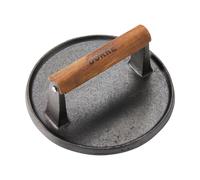 Dorre Prensa para hamburguesas Hally Ø17.7 cm Hierro fundido-acacia