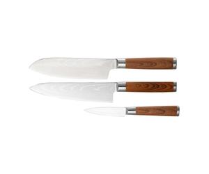 Dorre Set de 3 cuchillos de cocina Yari acero inoxidable