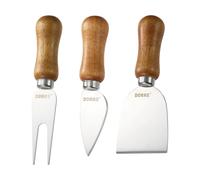 Dorre Set de cuchillos para queso Olva Madera de acacia. acero inoxidable. 3 piezas. 13 cm