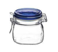 DOSEN-ZENTRALE Tarro de Cristal (0,50ltr.Fido bl.Los rieles