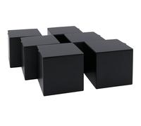 Dosenritter | 6 x lata rectangular para té, resistente al olor,de metal, para aprox. 75 g de Earl Grey | 6,4 x 6,8 x 6,8 cm (Al, An, P) | también ideal como recipiente para café o especias