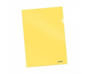 Dosier angulo recto dohe pp cristal 120µ a4 amarillo paquete de 10