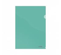 Dosier angulo recto dohe pp cristal 120µ a4 verde paquete de 10