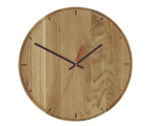 Dostmann Electronic TFA Dostmann 60,3070,01 Quarz Wanduhr 350 mm x 40 mm Eiche Echtholz (60,3070,01) Marca